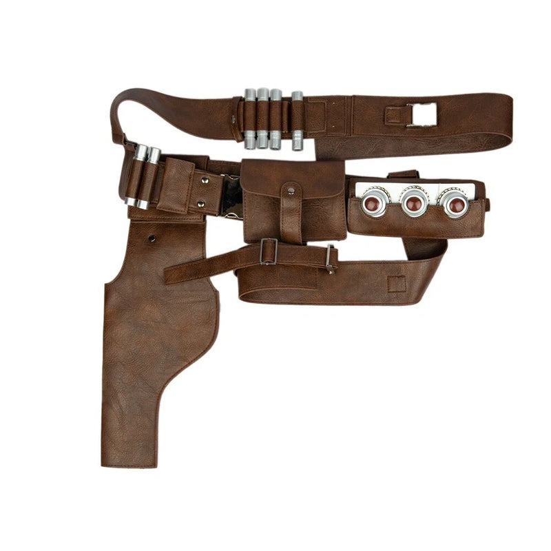 Xcoser The Mandalorian PU Leather Belt with Holster Brown Leather Cosp