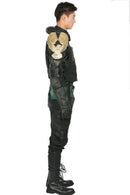 【Private customization, pre-order】Xcoser Judge Dredd Costume Black PU Suit Cosplay Costume
