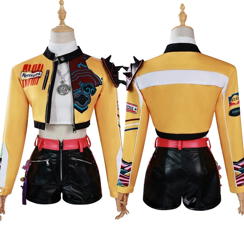 Xcoser K-Pop Mira Rumi Zoey Demon Hunters Stage Cosplay Costume Girl Group Idol Outfits