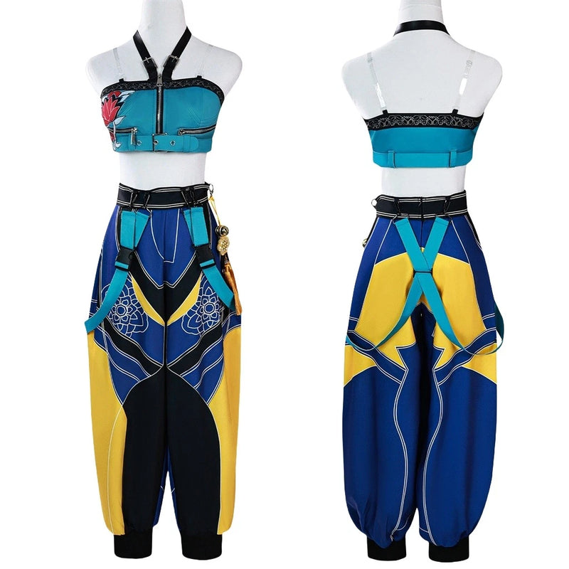 Xcoser K-Pop Mira Rumi Zoey Demon Hunters Stage Cosplay Costume Girl Group Idol Outfits