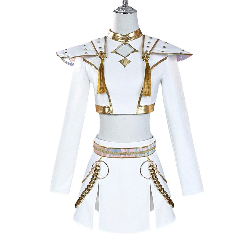 Xcoser K-Pop Mira Rumi Zoey Demon Hunters Stage Cosplay Costume Girl Group Idol Outfits