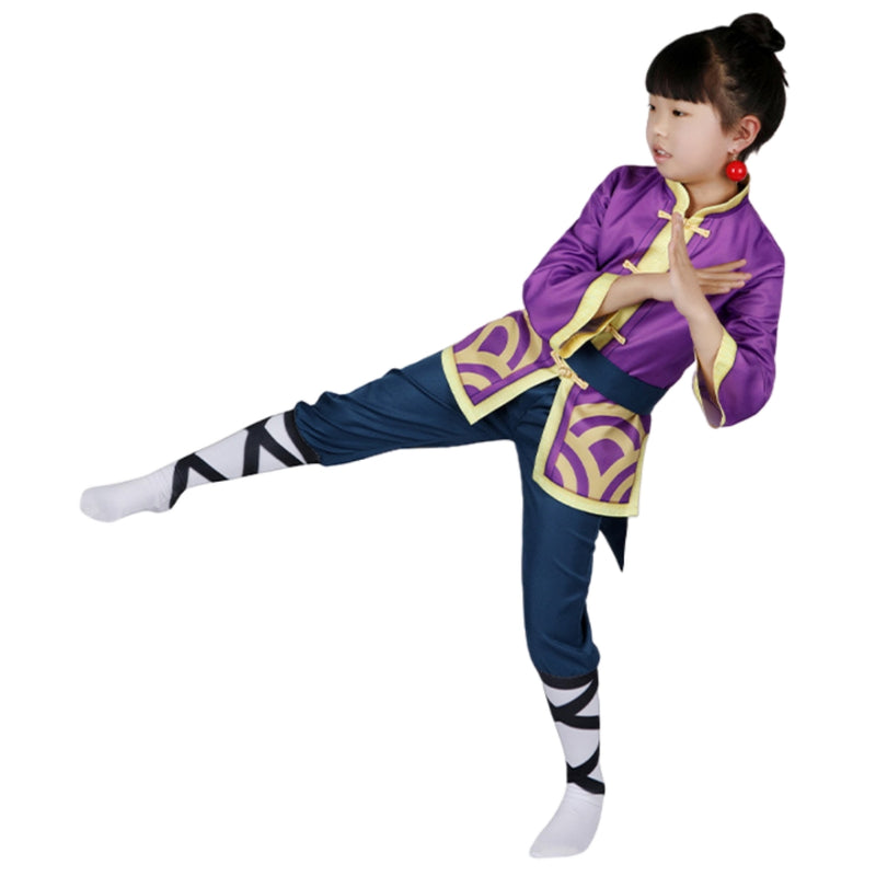 Xcoser Game Princess Peach Show Time Kong Fu Peach Cosplay Costume Adults/Kids Full Set