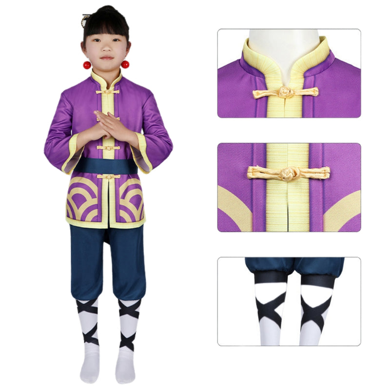 Xcoser Game Princess Peach Show Time Kong Fu Peach Cosplay Costume Adults/Kids Full Set