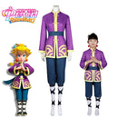 Xcoser Game Princess Peach Show Time Kong Fu Peach Cosplay Costume Adults/Kids Full Set