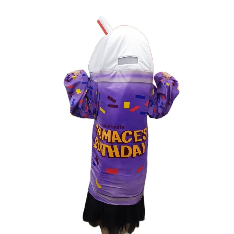 Xcoser Kids/Adults Grimace Birthday Purple Shake Milkshake Cosplay Costume Halloween