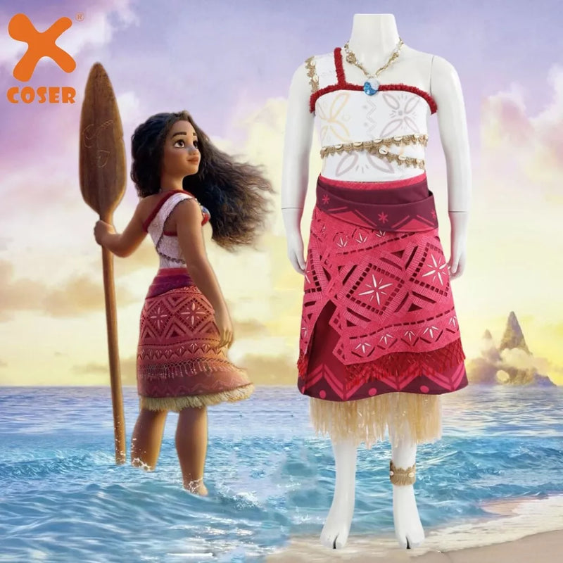 moana dress Moana Costume with Necklace - Moana 2 Fancy Dress
