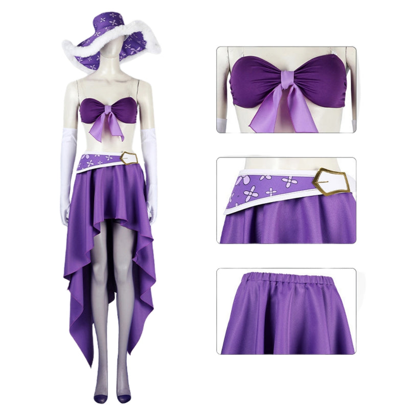 【New Arrival】Xcoser Anime One Piece Nico Robin 15th Anniversary Cosplay Costume With Hat Full Set