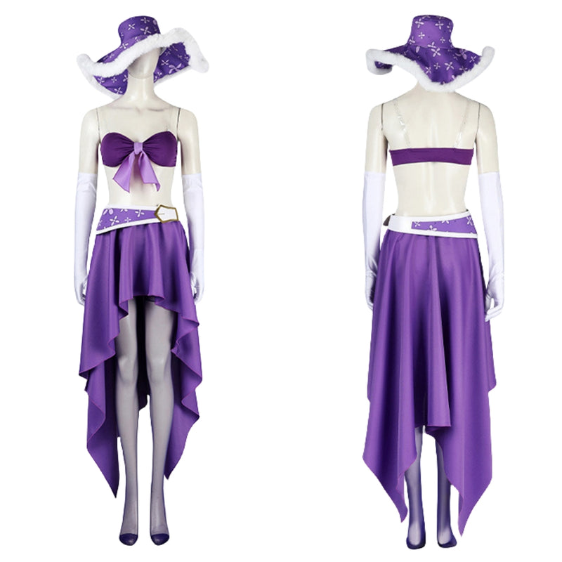 Xcoser Anime One Piece Nico Robin 15th Anniversary Cosplay Costume With Hat Full Set