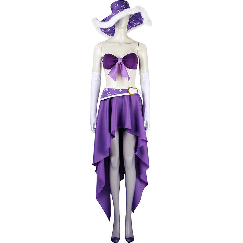 Xcoser Anime One Piece Nico Robin 15th Anniversary Cosplay Costume With Hat Full Set