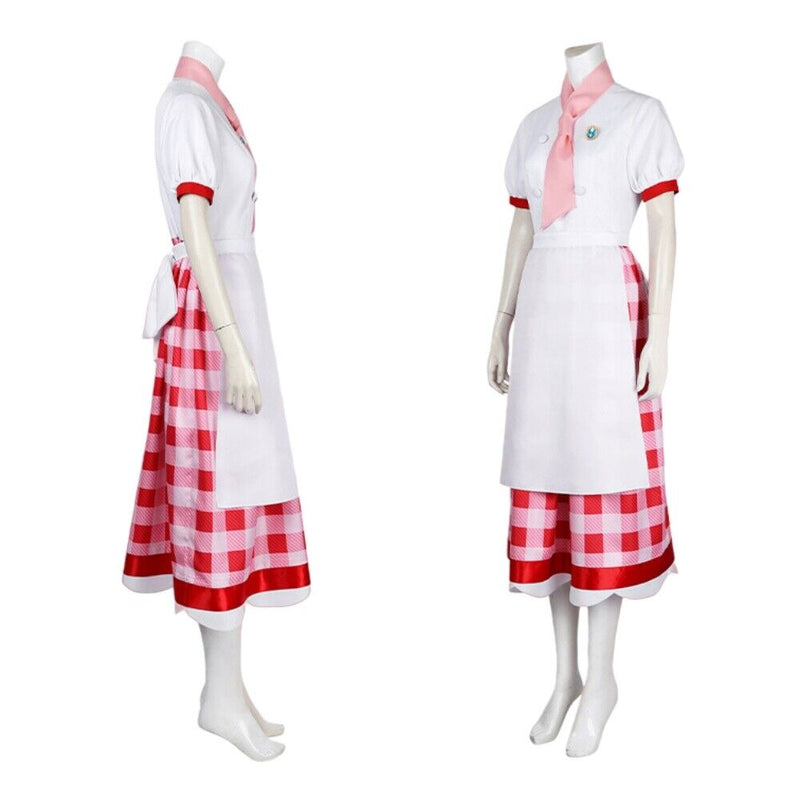 Xcoser Adults/Kids Game Princess Peach: Show Time Patisserie Peach Cosplay Costume Set