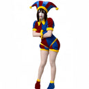 Xcoser The Amazing Digital Circus Pomni Costume Cosplay  Full Set Adult Children