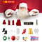 25pcs Set Santa Claus Cosplay Costume Adult Christmas Costume Santa Outfit Suit