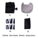 Xcoser Rock Band Sleep Cosplay Costume Masks Shoulder Armors Prop Resin Fans Gift