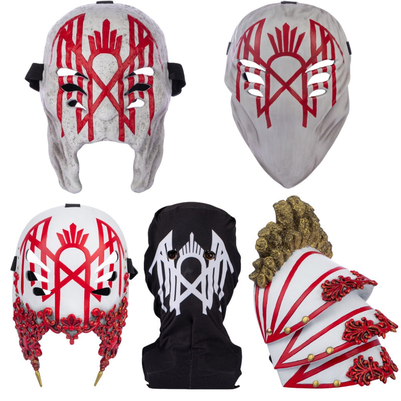Rock Band Sleep Resin Mask Pauldron Shoulder Armor Halloween