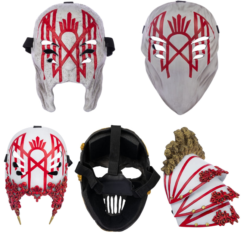Xcoser Rock Band Sleep Cosplay Costume Masks Shoulder Armors Prop Resin Fans Gift