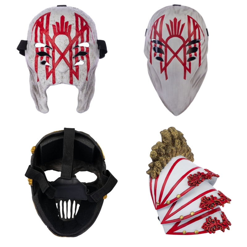 Xcoser Rock Band Sleep Cosplay Costume Masks Shoulder Armors Prop Resin Fans Gift