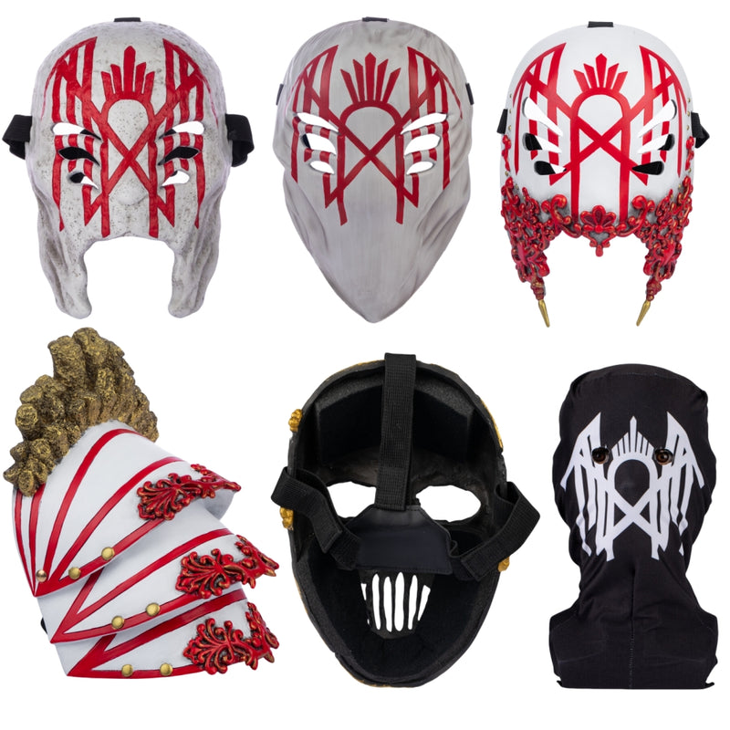 Xcoser Rock Band Sleep Cosplay Costume Masks Shoulder Armors Prop Resin Fans Gift
