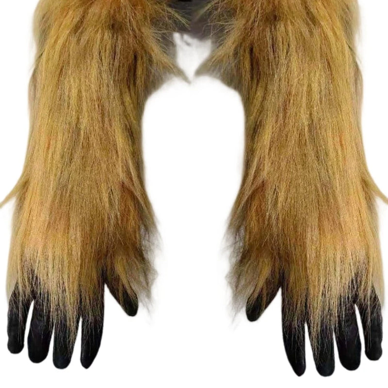 Xcoser Star Wars Chewbacca Cosplay Masks & Gloves Latex Mouth Movable Halloween Props