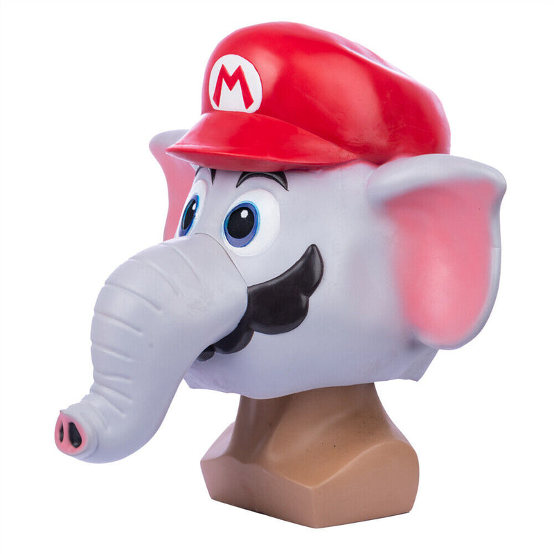 Xcoser Super Mario Bros Elephant Mario Cosplay Mask Latex Props Replicas Adult