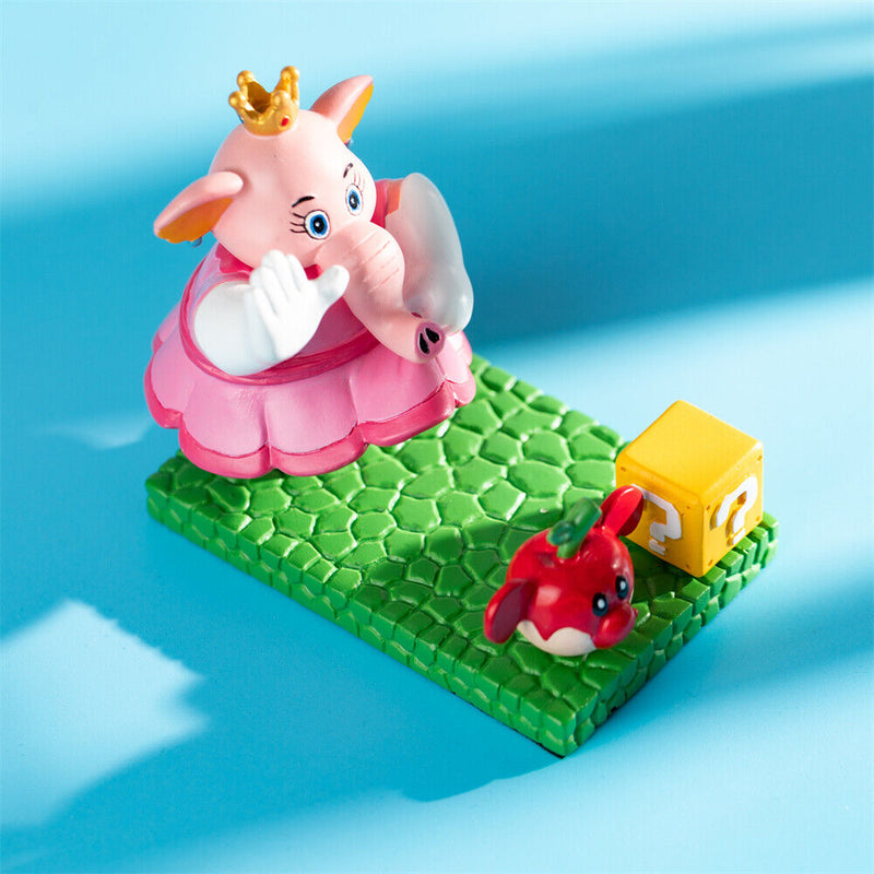 【New Arrival】Xcoser Super Mario Bros Elephant Princess Peach Decors Action Figure Phone Stand