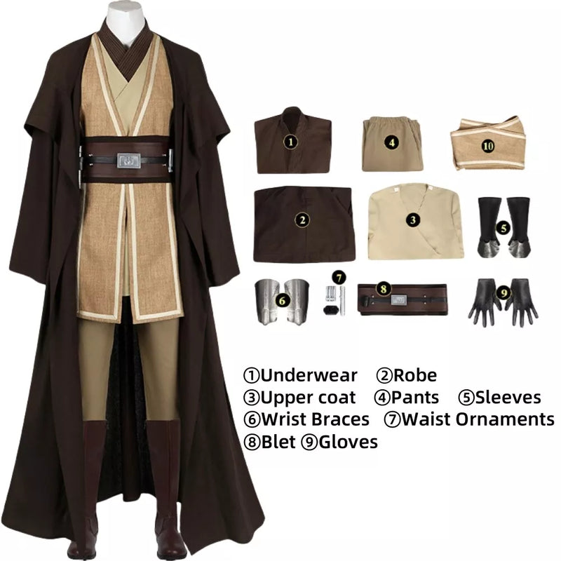 Xcoser Star Wars: The Acolyte Sol Cosplay Costume Jedi Master Outfit Full Set