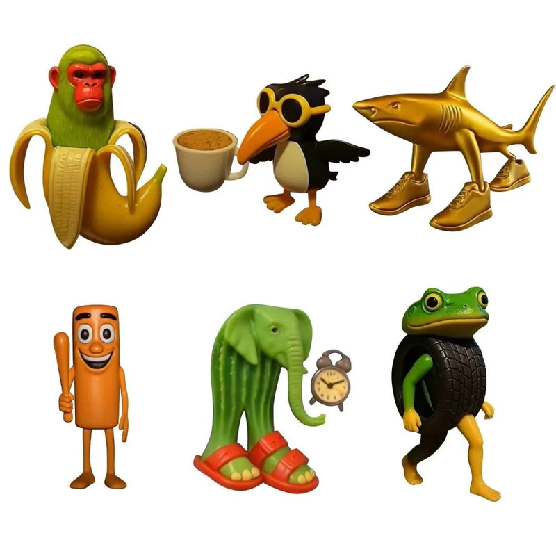 【New Arrival】Tralalero Tralala Resin Decoration Italian Brainrot Tung Tung Sahur Meme Figure
