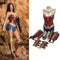 Wonder Woman Armor Costume Superhero Halloween Dress Outfit