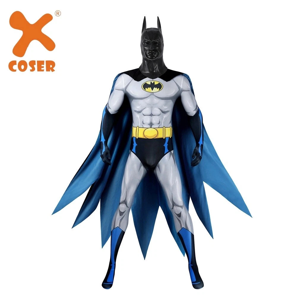 Xcoser Batman Cosplay Costume Bodysuit & Cloak Set Batman TV