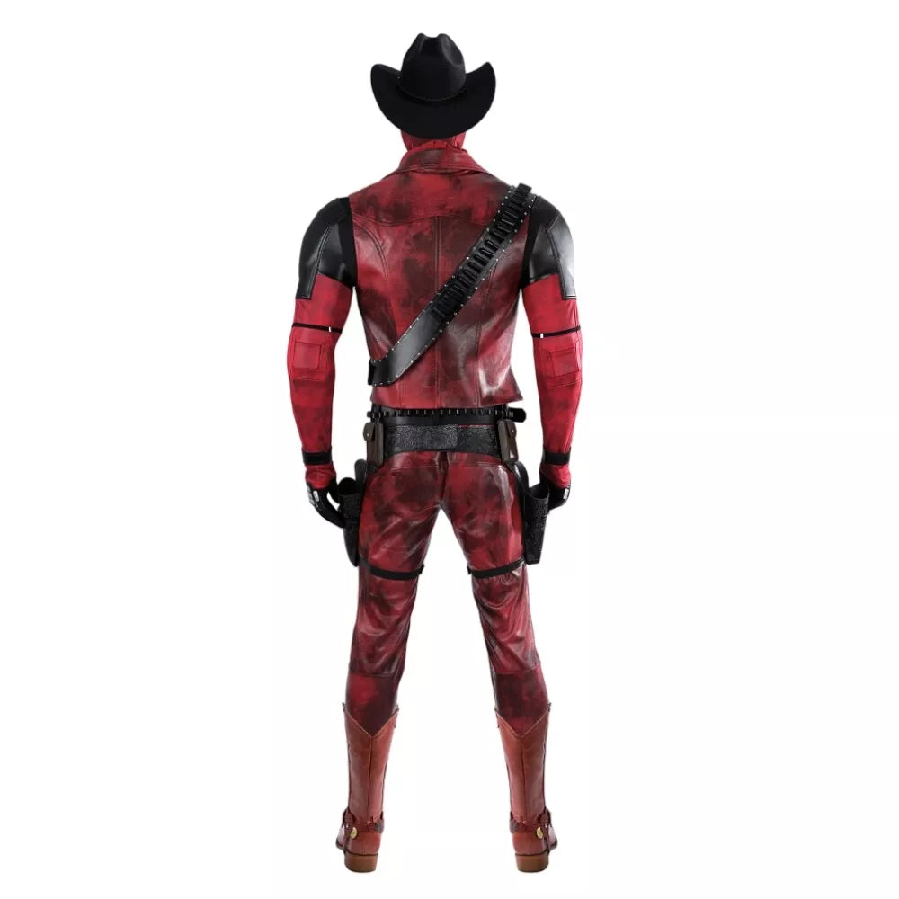Deadpool 3 Cowboy Deadpool Jumpsuit - Wade Wilson Adult Cos Outfit