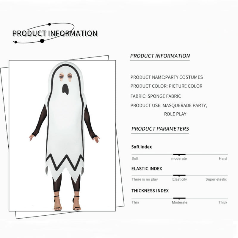 【New Arrival】Xcoser 2025 Adults Kids Halloween Costume Ghost Cosplay Costume Props Fancy Party Dress