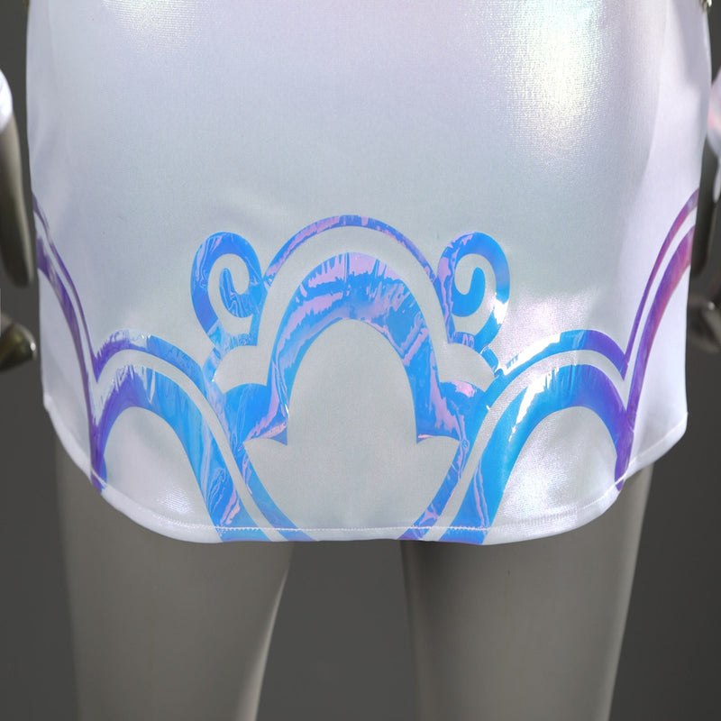 Xcoser K-Pop Demon Hunters Rumi Mira Zoey Stage Cosplay Musicial Costume Upgraded White