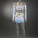 Xcoser K-Pop Demon Hunters Rumi Mira Zoey Stage Cosplay Musicial Costume Upgraded White