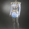 Xcoser K-Pop Demon Hunters Rumi Mira Zoey Stage Cosplay Musicial Costume Upgraded White