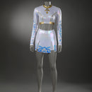 Xcoser K-Pop Demon Hunters Rumi Mira Zoey Stage Cosplay Musicial Costume Upgraded White