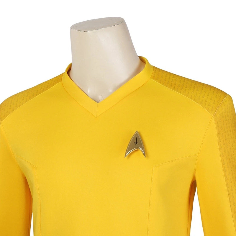 Xcoser Star Trek: Strange New Worlds Cosplay Starfleet Uniform & Badge Top Shirt