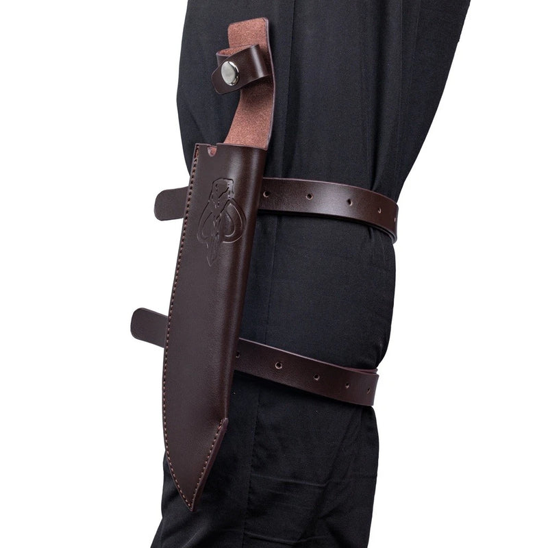 【New Arrival】Xcoser Star Wars Mandalorian Vibroblade Knife Sheath Holder Pouch Straps Leather