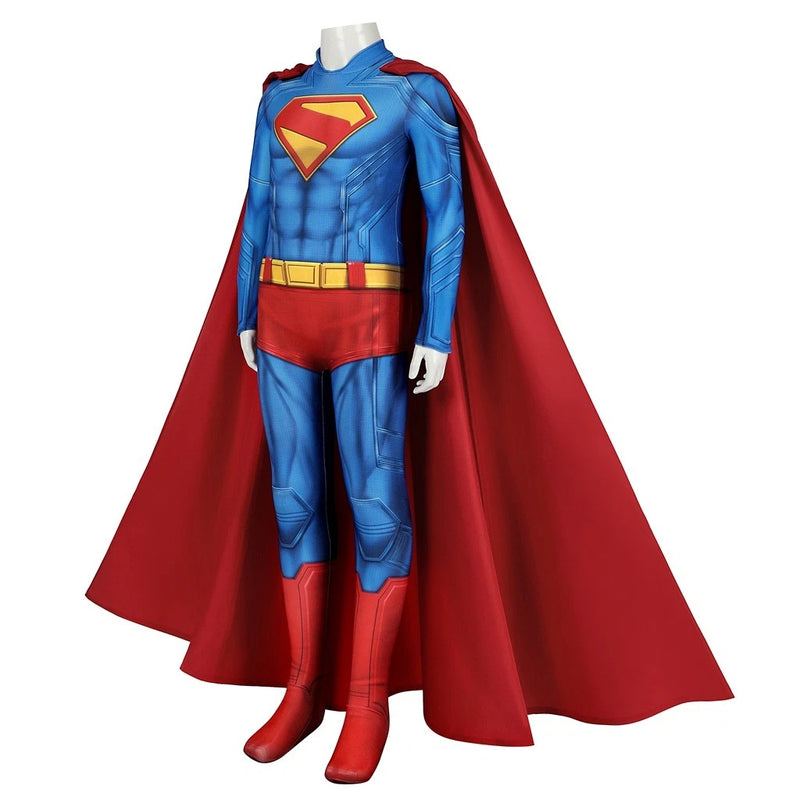 Xcoser Superman Clark Kent Cosplay Bodysuit & Cloak Jumpsuit Costume Xcoser Superman Clark Kent Cosplay Bodysuit & Cloak Jumpsuit Costume