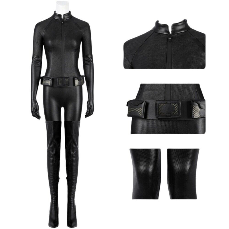 Xcoser The Dark Knight Rises Catwoman Selina Cosplay Costume Bodysuit Full Set