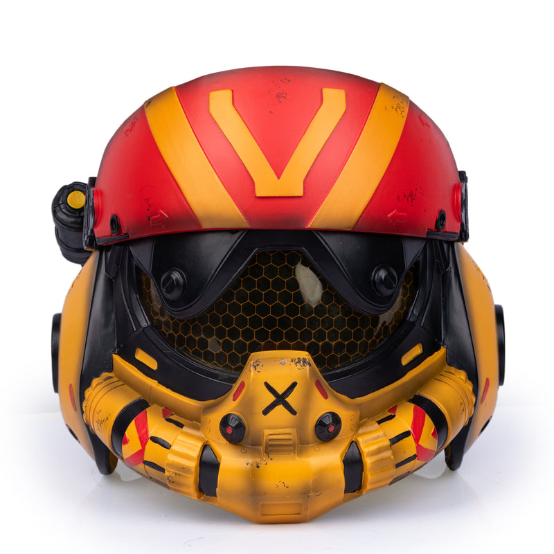 【New Arrival】Xcoser Titanfall 2 Viper Valkyrie Damaged Helmet Cosplay Props Resin Replicas