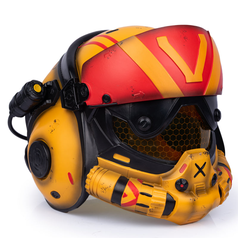 【New Arrival】Xcoser Titanfall 2 Viper Valkyrie Damaged Helmet Cosplay Props Resin Replicas