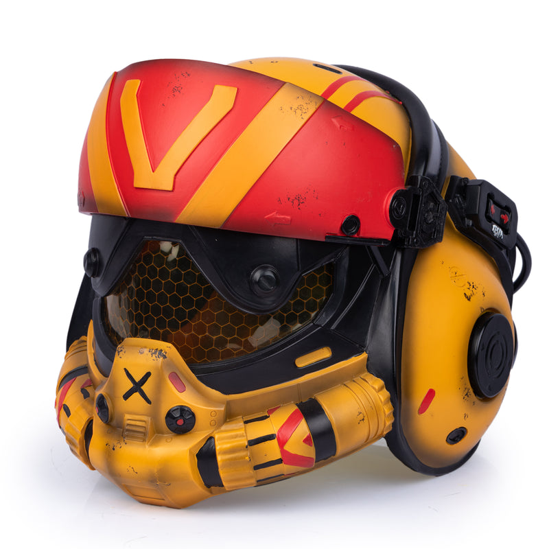 【New Arrival】Xcoser Titanfall 2 Viper Valkyrie Damaged Helmet Cosplay Props Resin Replicas