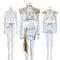 Xcoser K-Pop Demon Hunters Rumi Mira Zoey Stage Cosplay Musicial Costume Upgraded White