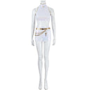 Xcoser K-Pop Demon Hunters Rumi Mira Zoey Stage Cosplay Musicial Costume Upgraded White