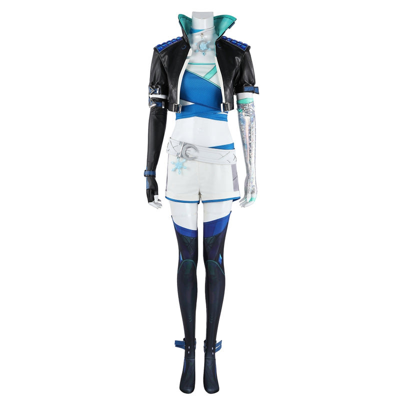 Xcoser Marvel Rivals Luna Snow Psylocke Cosplay Costume Full Set Woman Halloween