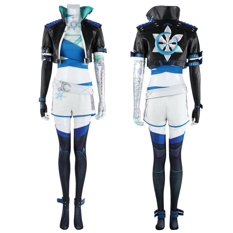 Xcoser Marvel Rivals Luna Snow Psylocke Cosplay Costume Full Set Woman Halloween