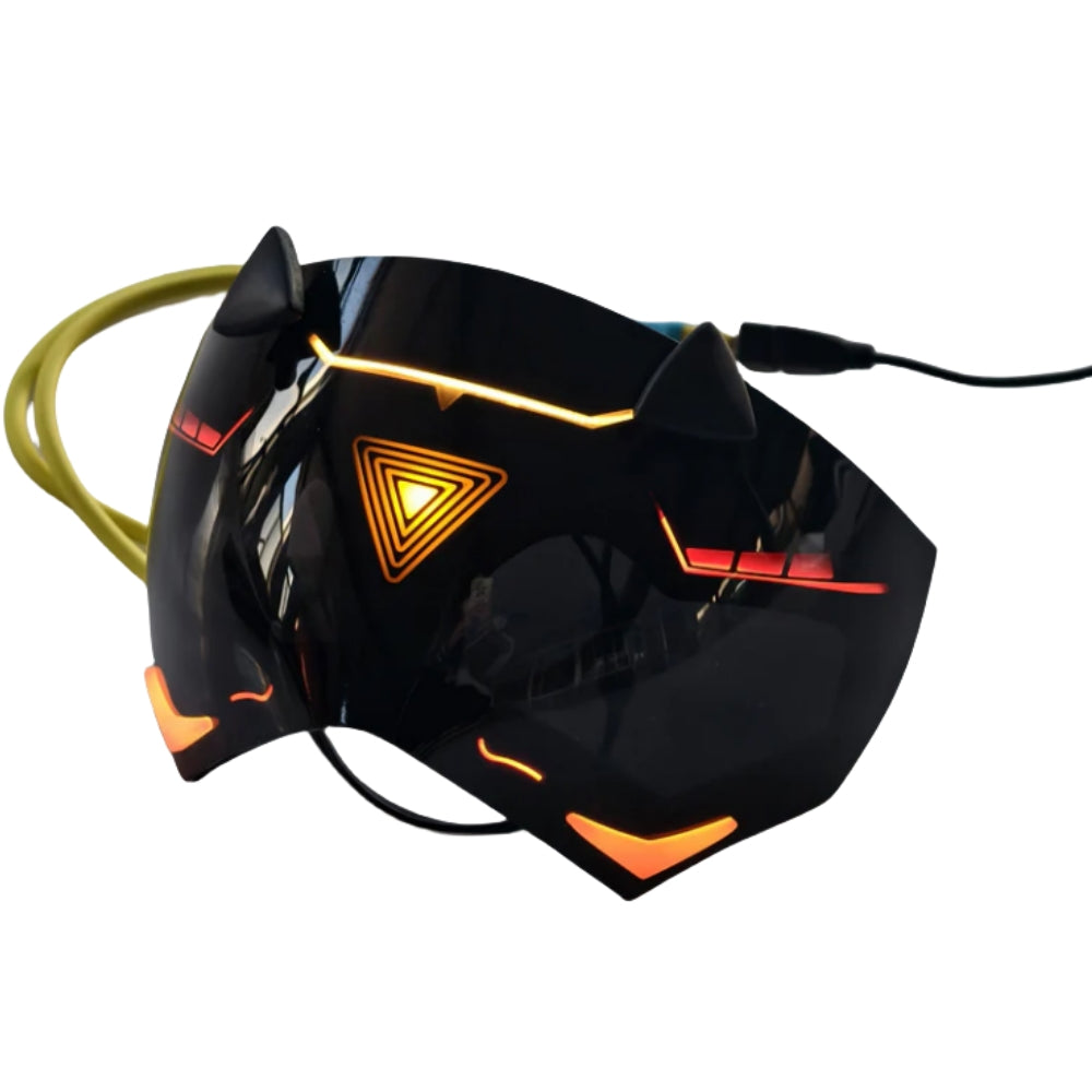 Trigger Mask ZZZ Trigger Mask - Mask Replica with LED Lights - Anime Con & Hallowee