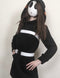 【Second item half price】Xcoser Mario Series Shy Guy Hoodie Women's Hooded Black Sweatshirt Cosplay Costume