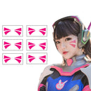 Xcoser Costume Overwatch D.Va MEKA Cosplay Headset - Official Licensed - Hana Song Cosplay Accessories Pink COSPLAY PROPS ONLY