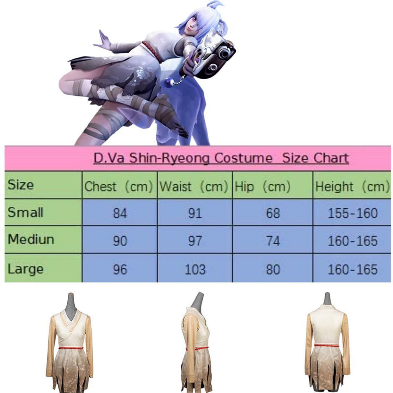 【Special deal】Xcoser COSTHEME Overwatch DVA Halloween Cosplay Costume Shin Ryeong Skin Outfits for Women（only for US）