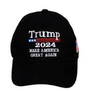 【New Arrival】Xcoser 2024 MAGA Hat Trump Make America Great Again Hat, Slogan with USA Flag Cap Adjustable MAGA Hats for Men wonen Baseball Cap